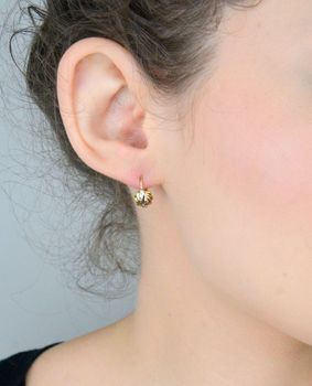 Kolczyki złote damskie– żółte i białe złoto 333 KL 6876 ✨💛Urocze i delikatne złote kolczyki dla wyjątkowej kobiety, wykonane z połączenia żółtego i białego złota próby 33 (2).JPG
